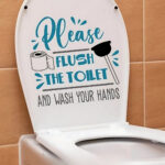 Toilet sticker