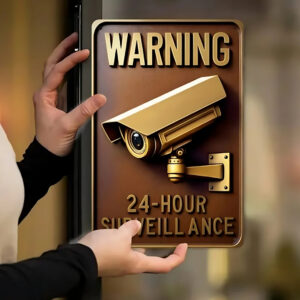 Metal Warning Plate